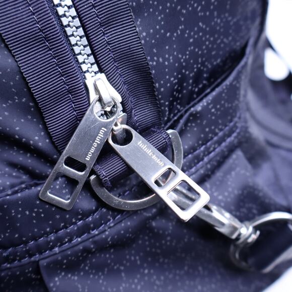 LULULEMON Urban Warrior Duffel Bag Star Pixel Naval Blue Multi Gym Yoga Travel - Picture 6 of 10